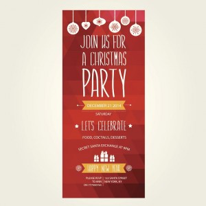 Printed Christmas Party Invitations